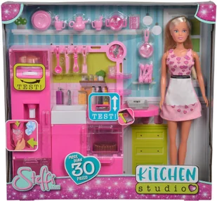 Simba Steffi w kuchni + akcesoria duży zestaw - Lalki dla dziewczynek - miniaturka - grafika 11