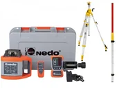 Sprzęt geodezyjny - Nedo Sirius 1HV + cyfrowy detektor Acceptor2 Digital ZESTAW statyw KORBOWY i łata 471945 - miniaturka - grafika 1