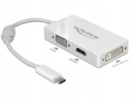 Adaptery i przejściówki - Delock 63924 Adapter Usb-c Vga / Hdmi / DVI - miniaturka - grafika 1