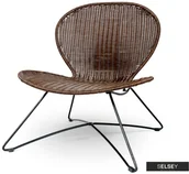 Fotele i krzesła ogrodowe - Halmar Krzesło ogrodowe Chavin z technorattanu - miniaturka - grafika 1