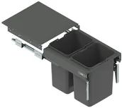 Kosze na śmieci - Rejs Kosz na śmieci do zabudowy Segrego 45 H=32 cm cm 2 x 15 l - miniaturka - grafika 1