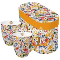 Kubki - KUBKI PORCELANOWE Fiorentina Real Gold - BONE CHINA, Kpl. 2 szt. pozłacane 603457 - miniaturka - grafika 1