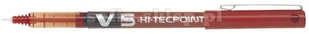 PILOT Pióro kulkowe z płynnym tuszem Hi-Tecpoint V5 Czerwony Fine - Artykuły biurowe - miniaturka - grafika 3