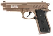 Wiatrówki pistolety - CyberGun Wiatrówka Pistolet Swiss Arms Beretta P92 TAN Co2 (CYB.288037) CYB.288037 - miniaturka - grafika 1