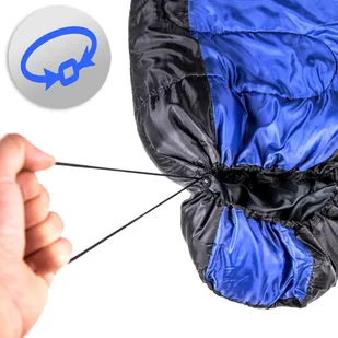 Abarqs Śpiwór 1600.N Mumia Niebieski M1600.N - Śpiwory - miniaturka - grafika 4