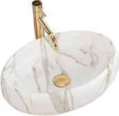 Umywalki - Rea Umywalka nablatowa Linda Lava Mat - miniaturka - grafika 1