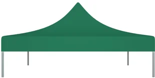 vidaXL Dach do namiotu imprezowego, 4 x 3 m, zielony, 270 g/m - Pawilony ogrodowe - miniaturka - grafika 4