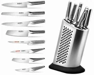 Noże kuchenne - Global 8-częściowy zestaw z blokiem na noże G-888KB/BD - miniaturka - grafika 1