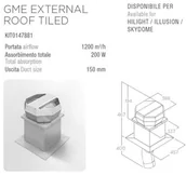 Akcesoria i części do okapów - Elica Silnik GME EXTERNAL ROOF TILED dachowy) - miniaturka - grafika 1