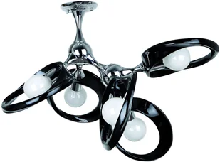 Lampex Lampa wisząca EMMA 4xE27 414/5c 414/5 CZA - Lampy sufitowe - miniaturka - grafika 2