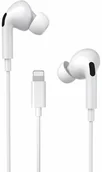 Słuchawki - WK Design Y31 lightning białe - miniaturka - grafika 1
