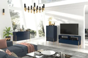 SKANDICA Komoda Polka Navy Blue - Komody - miniaturka - grafika 7