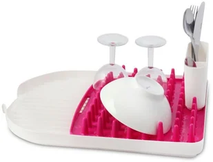 Viallidesign Suszarka do naczyń z ociekaczem (fuksjowa) Colori Vialli Design - Suszarki do naczyń - miniaturka - grafika 2