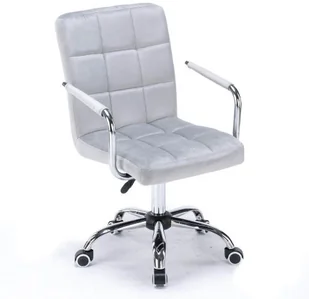 Fotel biurowy, krzesło biurowe EMWOmeble Krzesło obrotowe, biurowe HARRIS (SC-ZT1305) / welur beż 2669214550 - Fotele i krzesła biurowe - miniaturka - grafika 3