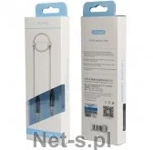 USAMS USAMS Adapter audio jack 3,5mm 3,5mm YP-01 1 m czarny (YP101) - Adaptery i przejściówki - miniaturka - grafika 2