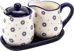 Tadar Cukiernica I Mlecznik Ceramiczne Folklor Kółka Kremowy 300 Ml Wh - Cukiernice - miniaturka - grafika 2
