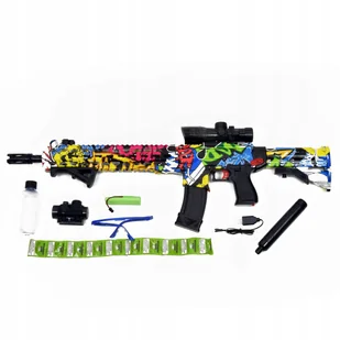 Bezpieczny Karabin Pistolet Automat kulki żelowe - Zabawki militarne - miniaturka - grafika 4