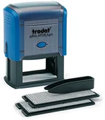 Pieczątki - Trodat Printy 4928 typomatic do samodzielnego informacji, Maximum 7 linijek tekstu, błękitny 9008056440987 - miniaturka - grafika 1