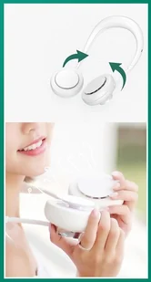 Wentylator Hurtel Przenośny wentylator wiatrak na szyję akumulator 1800 mAh + kabel micro USB niebieski 61412-0 - Wentylatory - miniaturka - grafika 7