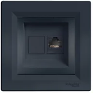 Gniazdka elektryczne - Schneider Electric Gniazdo komputerowe Asfora kategoria 5e antracyt EPH4301171 - miniaturka - grafika 1