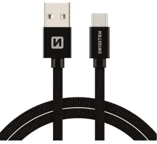 Swissten przewód do transmisji danych TEXTILE USB USB C 3,0 M CZARNY 71527900 # Wpisz kod MDC5PL22 i uzyskaj dodatkowe 25 % rabatu na ten produkt promocja do 17.05.2020 - Ładowarki do telefonów - miniaturka - grafika 2