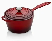 Shakery barmańskie - LE CREUSET Le Creuset Signature żeliwny rondel z uchwytem odpornym na wysokie temperatury, okrągły,  20 cm, 2,5 l, nadaje się do wszystkich rodzajów kuchenek łącznie z indukcyjnymi, 3,612 kg, czereśnia - miniaturka - grafika 1