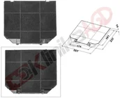 Filtry do okapów - AJS Filtr węglowy do okapu typ 265 FR9023 - miniaturka - grafika 1