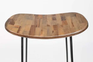 White Label Living Stołek barowy TANGLE naturalny 1500076 - Taborety i hokery - miniaturka - grafika 6