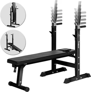 Movit ŁAWECZKA POD SZTANGĘ ŁAWKA DO ĆWICZEŃ STOJAKI 20040884 - Ławki treningowe - miniaturka - grafika 8