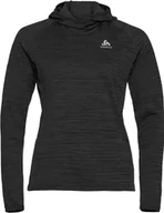 Bluzy sportowe damskie - Odlo Millenium Element Bluza Kobiety, black melange XS 2020 Zimowe koszulki do biegania 312961-60008-XS - miniaturka - grafika 1