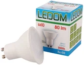 Żarówki LED - Ledom Żarówka LED GU10 220-240V 1W 80lm 3000K biała ciepła 246746 - miniaturka - grafika 1