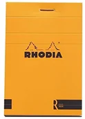 Notesy i bloczki - Rhodia 112011 °C Block kość słoniowa, linie, 90 G, 74 X 105 MM, 70 arkuszy, pomarańczowy 112011C - miniaturka - grafika 1