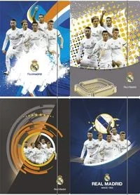 Astra Teczka z gumką A4 Real Madrid 10 sztuk mix - Szkolne artykuły papiernicze - miniaturka - grafika 3