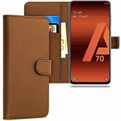 Etui i futerały do telefonów - Samsung iPOMCASE Coque Pochette portfeuille pour Galaxy A70, Marron Folio.A70.Photo.Marron - miniaturka - grafika 1