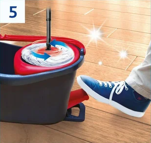 Vileda FHP Turbo 3in1 Microfibre Zestaw Obrotowy Mop + Wiadro 167751.. VILE-000967 - Miotły, szufle, mopy - miniaturka - grafika 18