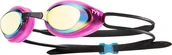 Pływanie - TYR Black Hawk Racing Mirrored Okulary pływackie Kobiety, gold/pink 2020 Okulary do pływania LGBHFM760-760 - miniaturka - grafika 1