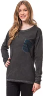 Koszulki i topy damskie - Horsefeathers t-shirt damski MATE L/S TOP washed black) - miniaturka - grafika 1
