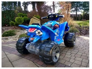 Import LEANToys Quad na akumulator Duże Koła Niebieski 2036 - Pojazdy elektryczne dla dzieci - miniaturka - grafika 10