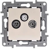 Gniazdka elektryczne - Legrand Niloe Gniazdo TV RD SAT końcowe 10dB krem 764665 764665 - miniaturka - grafika 1