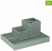 Kosmetyczki, organizery i kuferki - Bigsobox BigsoBox 4-częściowy organizer biurkowy "Lena" w kolorze zielonym 7330061063816 - miniaturka - grafika 1