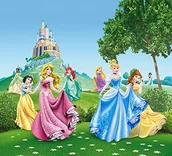 Zasłony - AG Design Firanka/zasłona FCSxl 4319 pokoju dziecięcego DISNEY PRINCESS księżniczka FCSxL 4319 - miniaturka - grafika 1