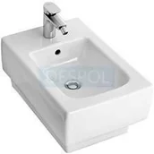 Bidety - Villeroy & Boch 542800R1 MEMENTO Bidet podwieszany 375x560 z otworem i przelewem CeramicPlus - miniaturka - grafika 1