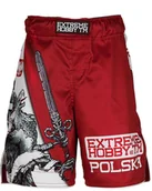 Kimona, stroje i obuwie - Extreme Hobby Spodenki Grappling dziecięce, POLISH EAGLE, czerwony, rozmiar 104 - miniaturka - grafika 1