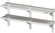 Wyposażenie lokali gastronomicznych - Stalgast półka wisząca, przestawna,podwójna 1600x400x660 mm 981784160 - miniaturka - grafika 1