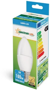 Spectrum SpectrumLED Led Świecowa E-27 230v 1w Cw WOJ+14456 - Żarówki LED - miniaturka - grafika 2
