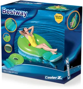 Bestway Materac basenowy Coolerz Hydro-Force, zielony Aquafun - Akcesoria do basenów - miniaturka - grafika 9
