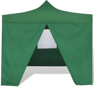 vidaXL Zielony, składany namiot, 3 x 3 m, z 4 ściankami - Pawilony ogrodowe - miniaturka - grafika 3