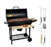 Akcesoria do grilla - Import Duży grill ogrodowy zamykany plus akcesoria Q43C1 - miniaturka - grafika 1