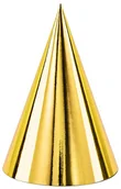 Urodziny dziecka - Party Deco Czapeczki złote - 6 szt. - miniaturka - grafika 1