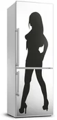 Naklejki na drzwi i meble - Naklejka Tapeta na lodówkę Sylwetka kobiety - miniaturka - grafika 1